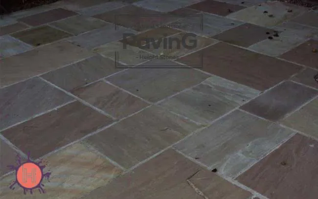 Autumn Brown Sandstone Paving