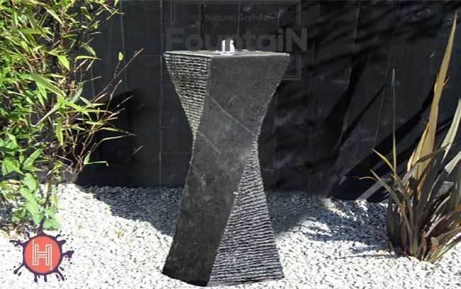 Black Granite Water Feature STF-14