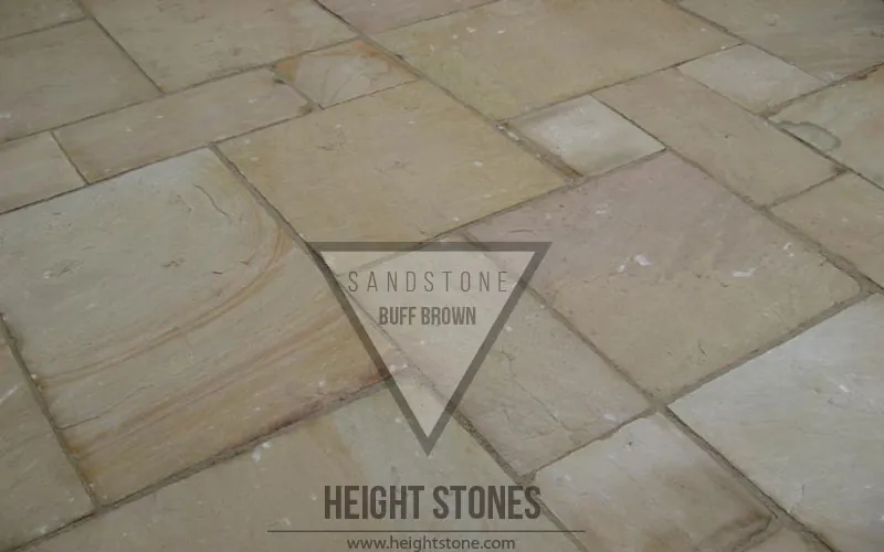Buff Brown Sandstone Tiles Slabs