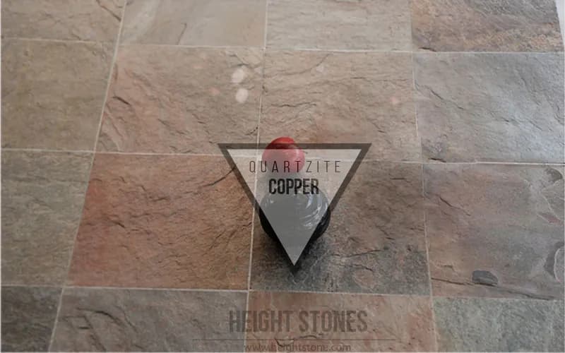 Copper Quartzite Tiles Slabs