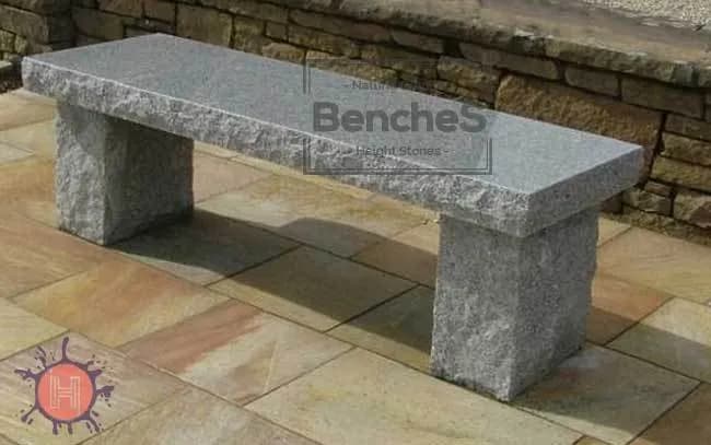Dark Grey Granite Garden Bench STB-14