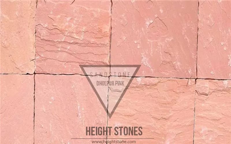 Dholpur Pink Sandstone Tiles Slabs