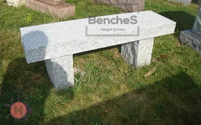 Grey Granite Garden Bench STB-12