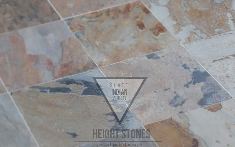 Indian Autumn Slate Tiles Slabs