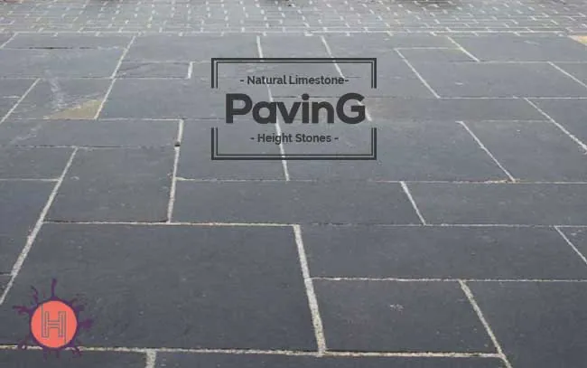 Lime Black Limestone Paving