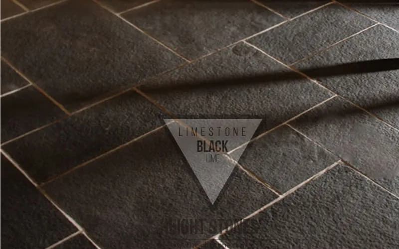 Lime Black Limestone Tiles Slabs