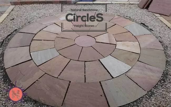 Modak Sandstone Circle Paving Kit
