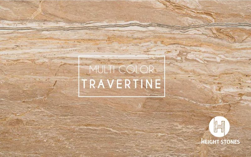 Multi Color Travertine Tiles Slabs