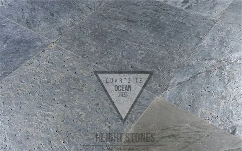 Ocean Green Quartzite Tiles Slabs
