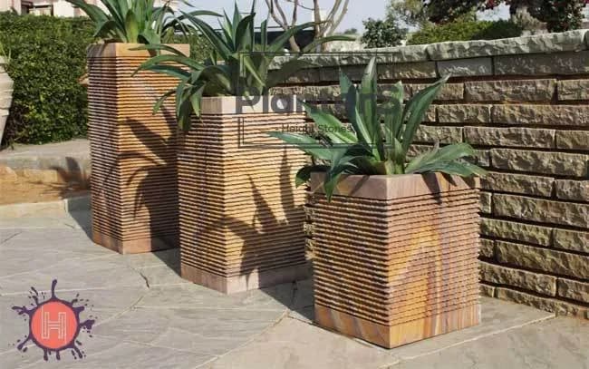 Rainbow Garden Sandstone Planter STP-12