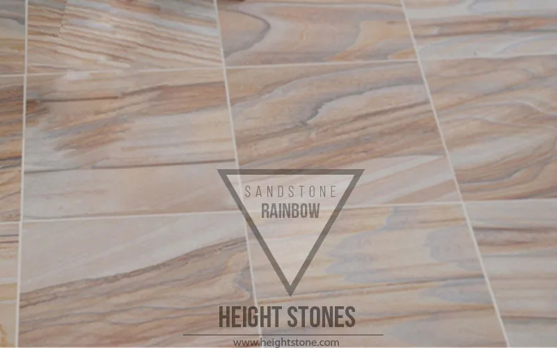 Rainbow Sandstone Tiles Slabs