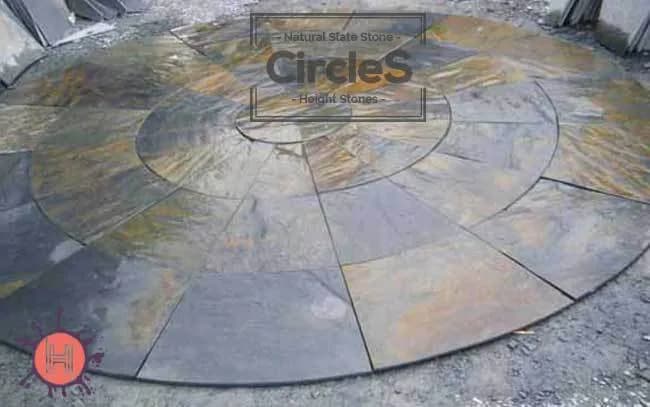 Rustic Slate Circle