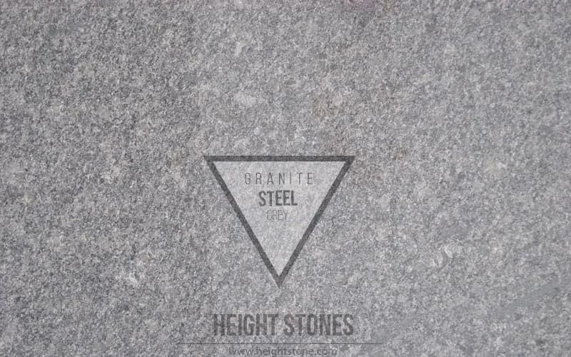 Steel Grey Granite Tiles Slabs