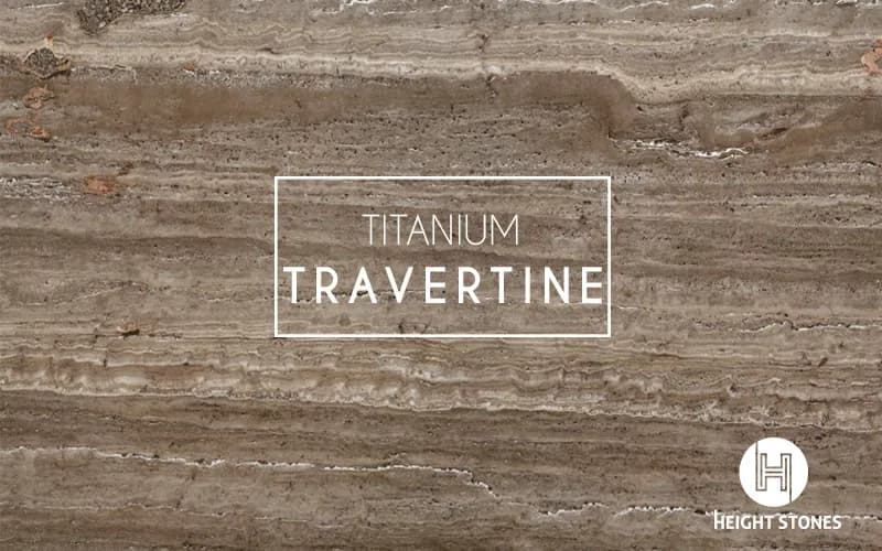 Titanium Travertine Tiles Slabs