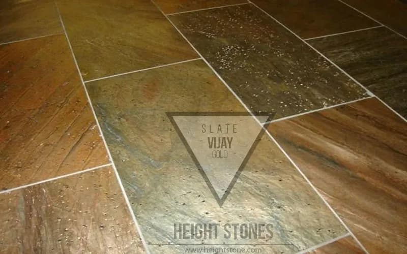 Vijay Gold Slate Tiles Slabs