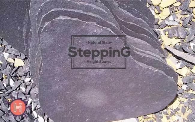 Black Slate Stepping Stones
