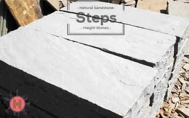 Grey Sandstone Step Risers