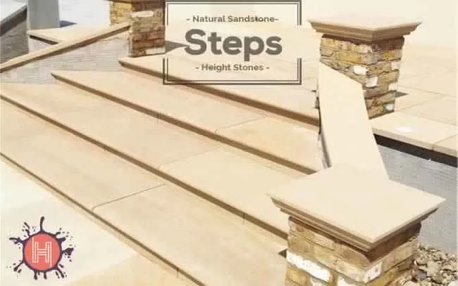 Jodhpur Pink Sandstone Step Risers
